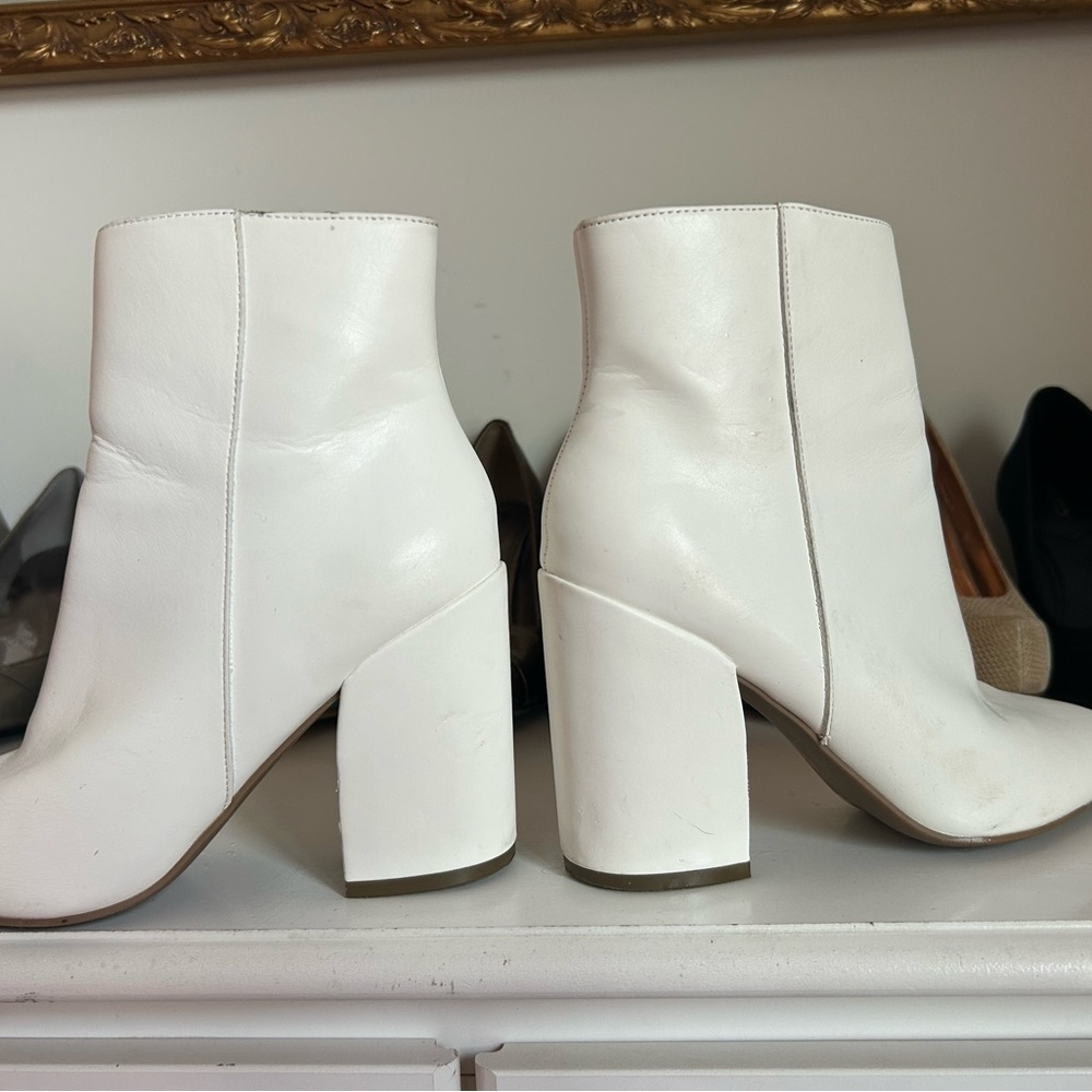 White Ankle Boots